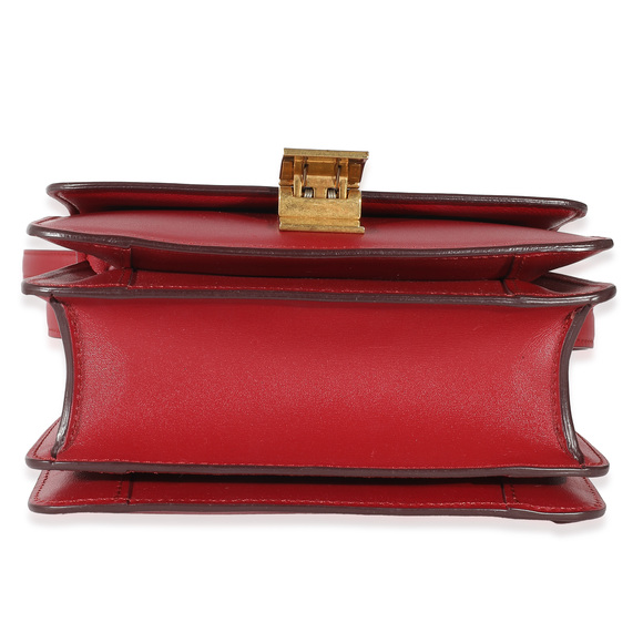 Celine Red Smooth Calfskin Small Classic Box Bag - Picture 3 of 6